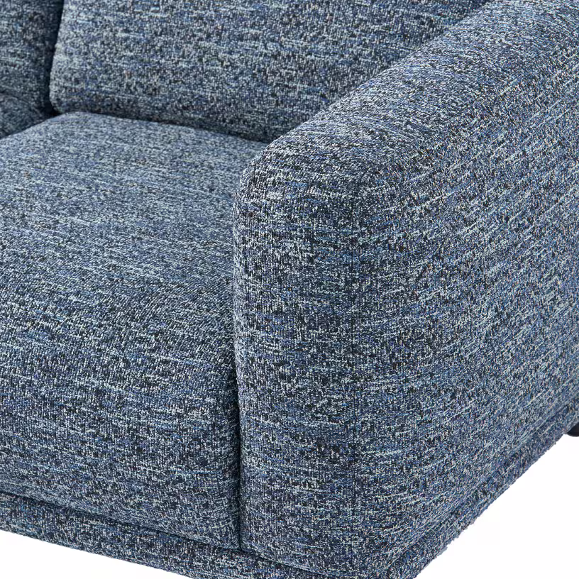 Teddy - canapé 2 places en tissu boho bleu cm - Vue supplémentaire 3