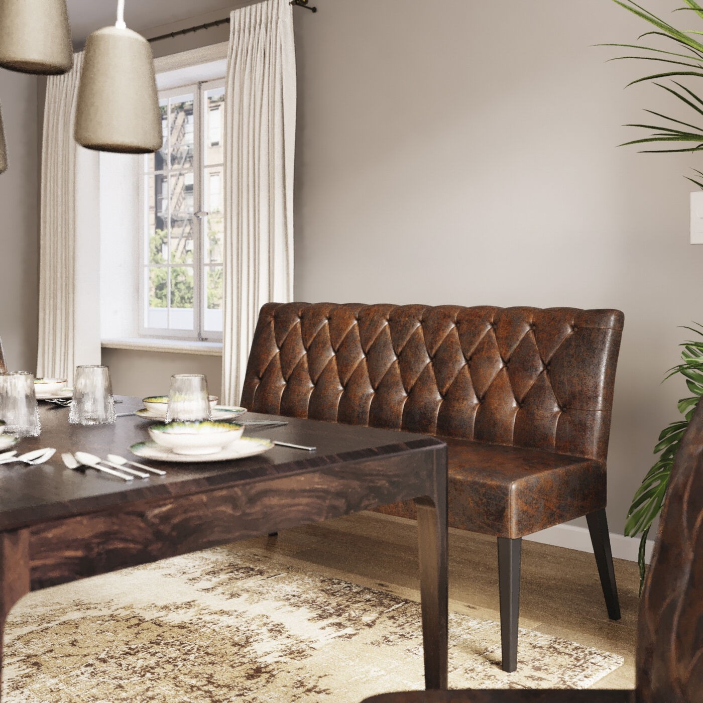 econo - Canapé cuir Marron
