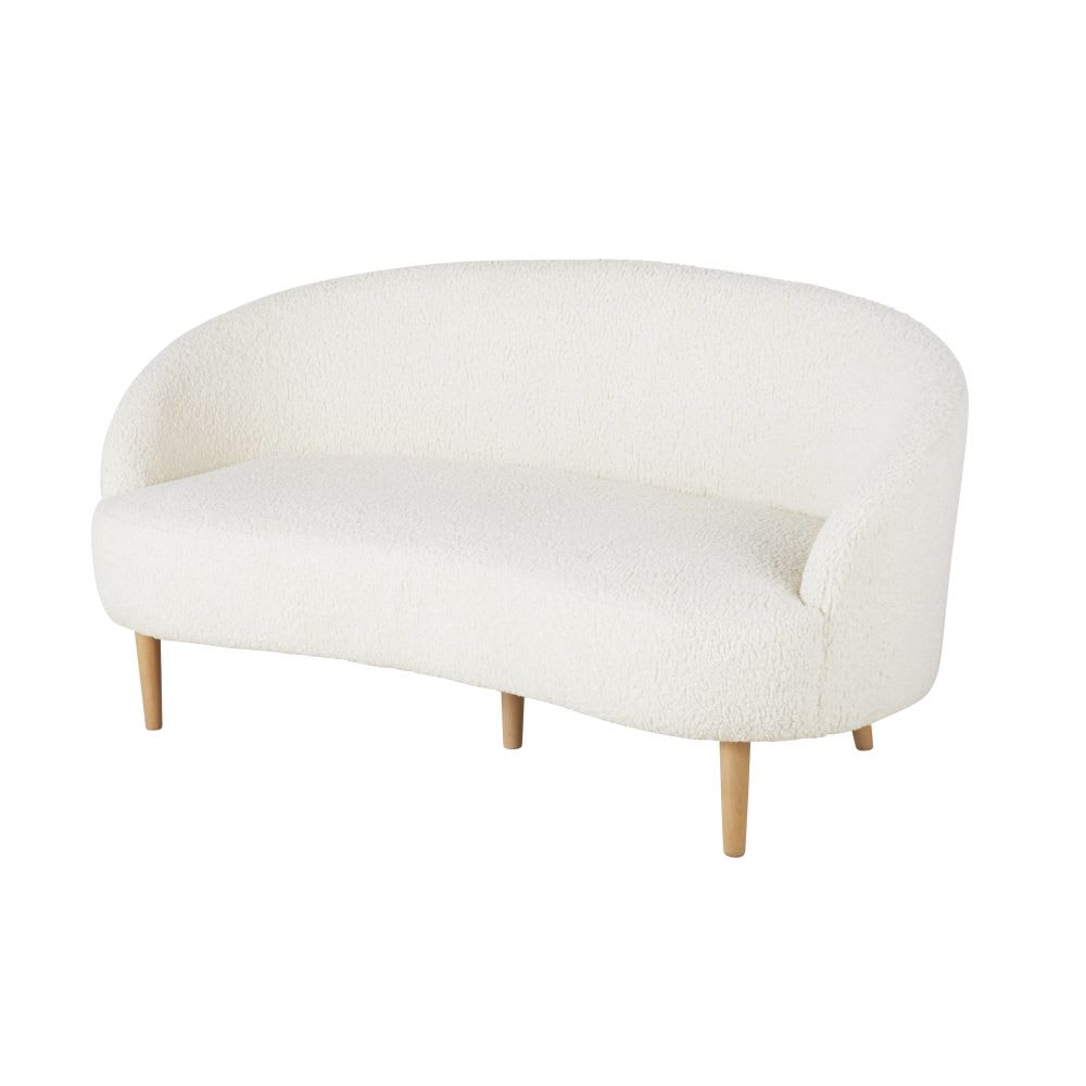 spy - Canapé bouclette Blanc
