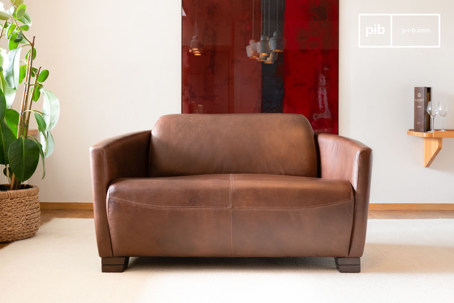 red-baron - Canapé cuir Marron