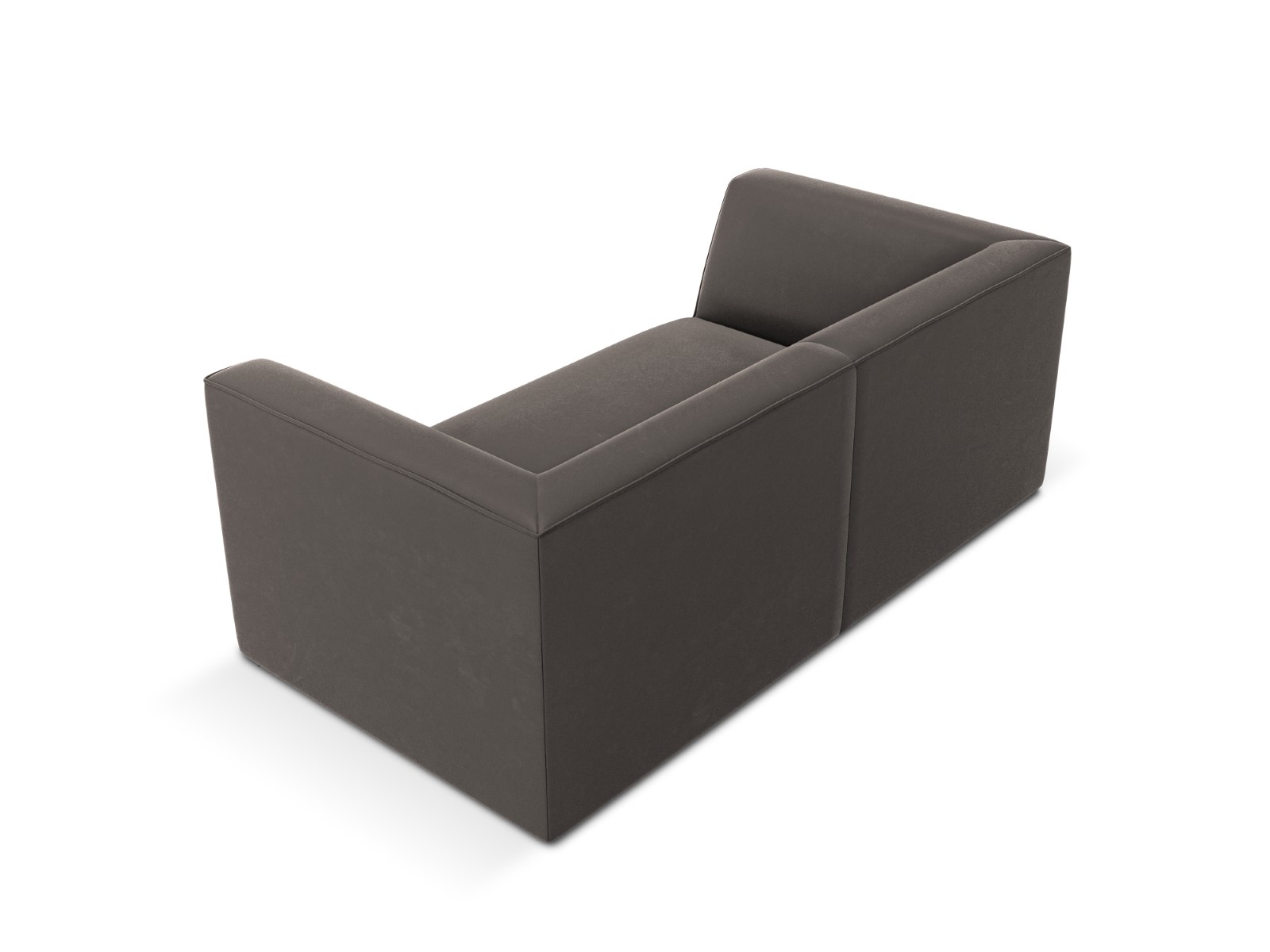 ruby - Canapé velours Gris