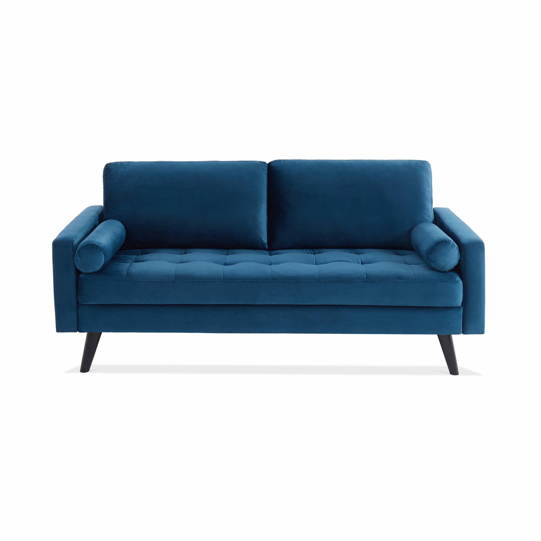 ivar-3 - Canapé velours Bleu