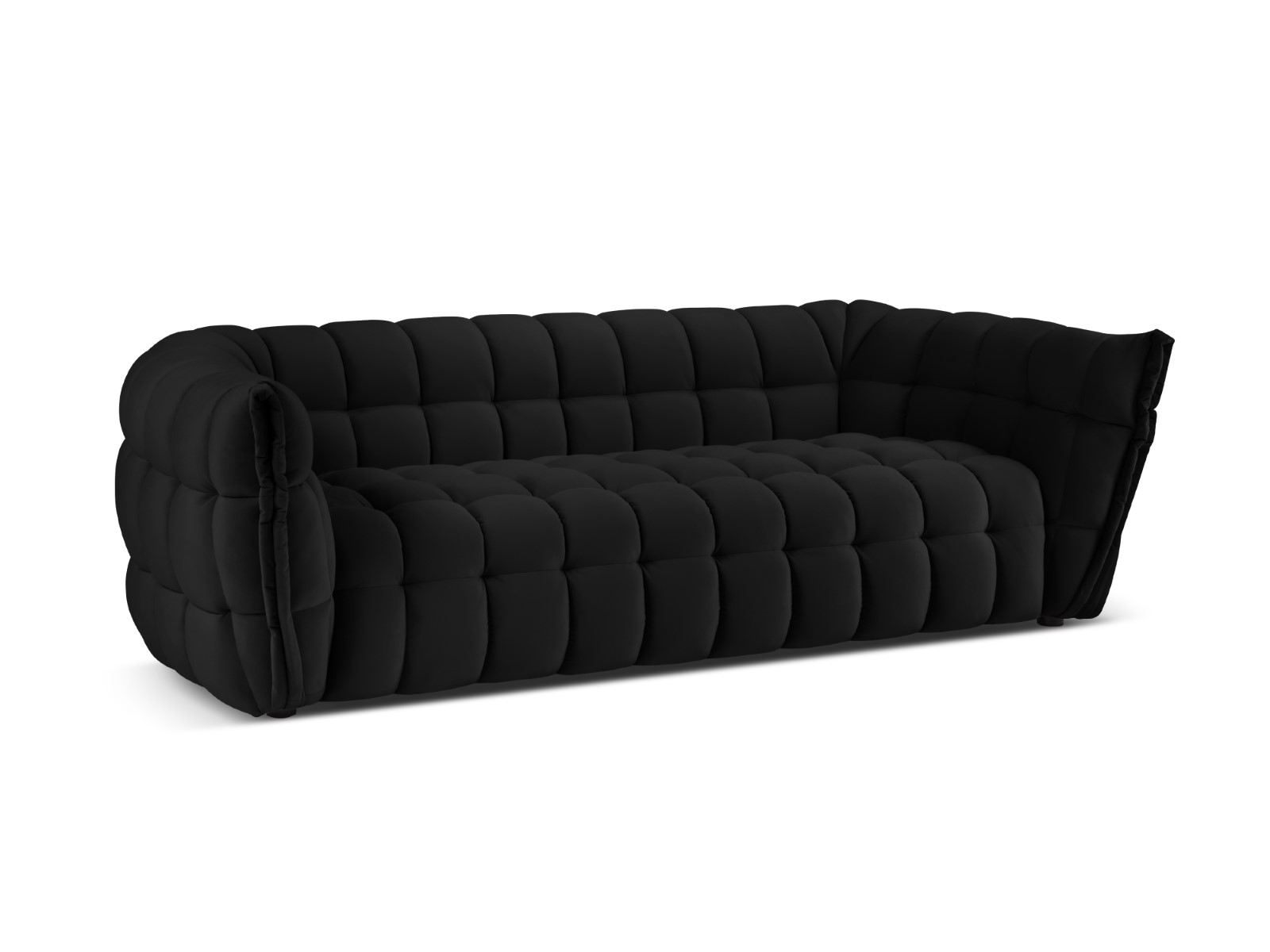cedric - Canapé velours Noir