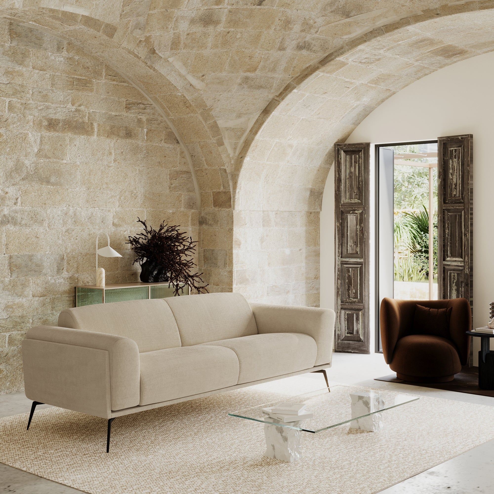 swann - Canapé Beige