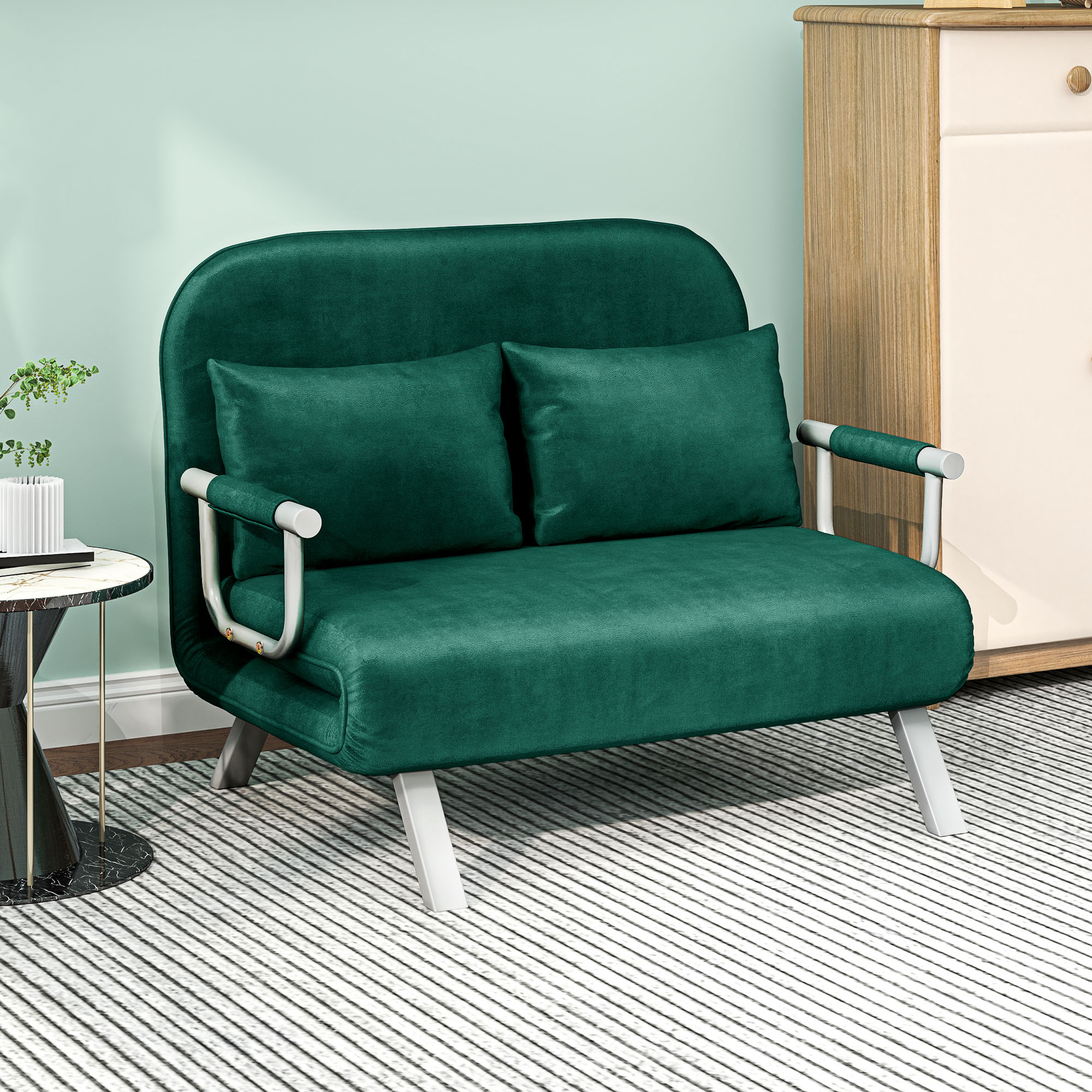 emeraude - Canapé convertible Vert