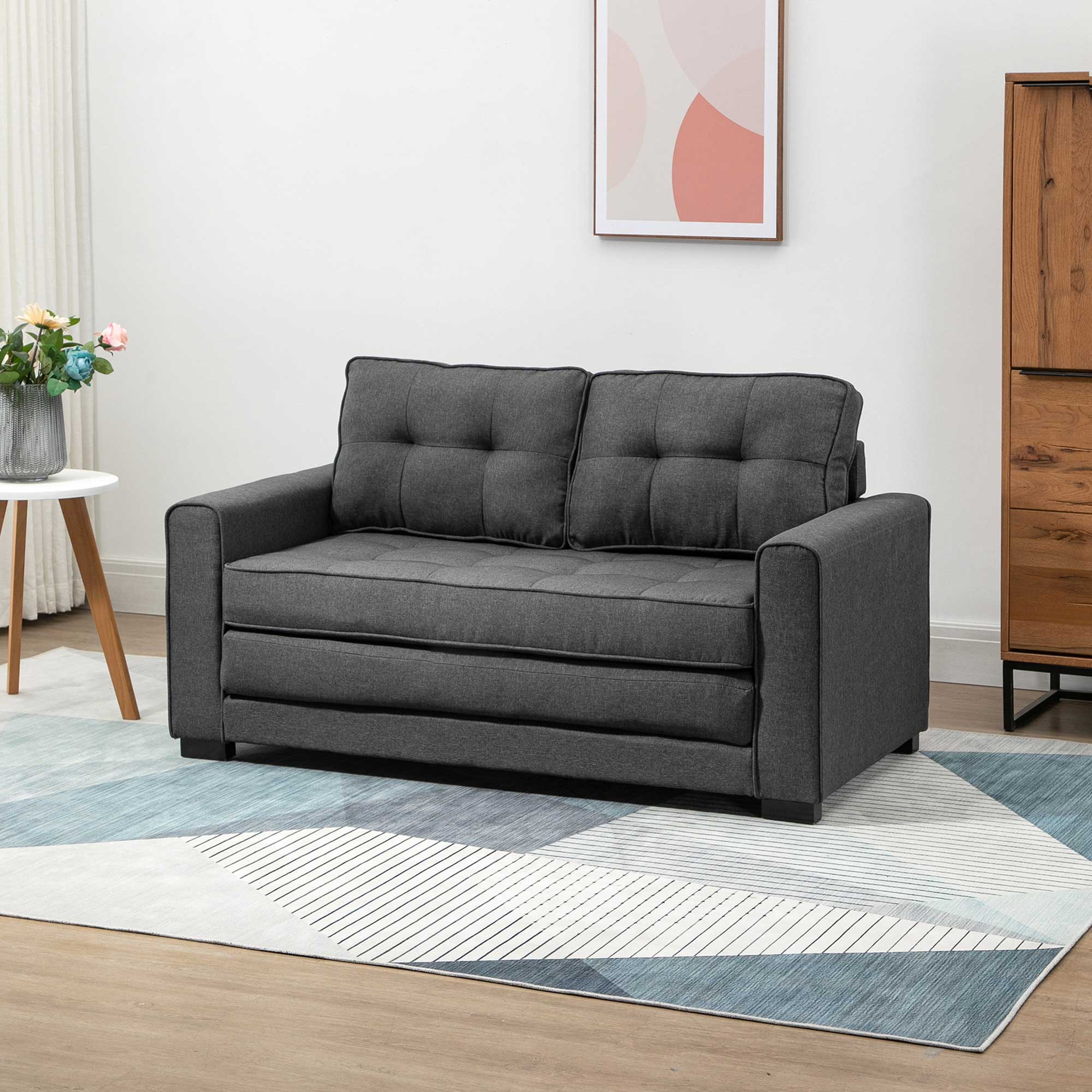 Canapé convertible Gris