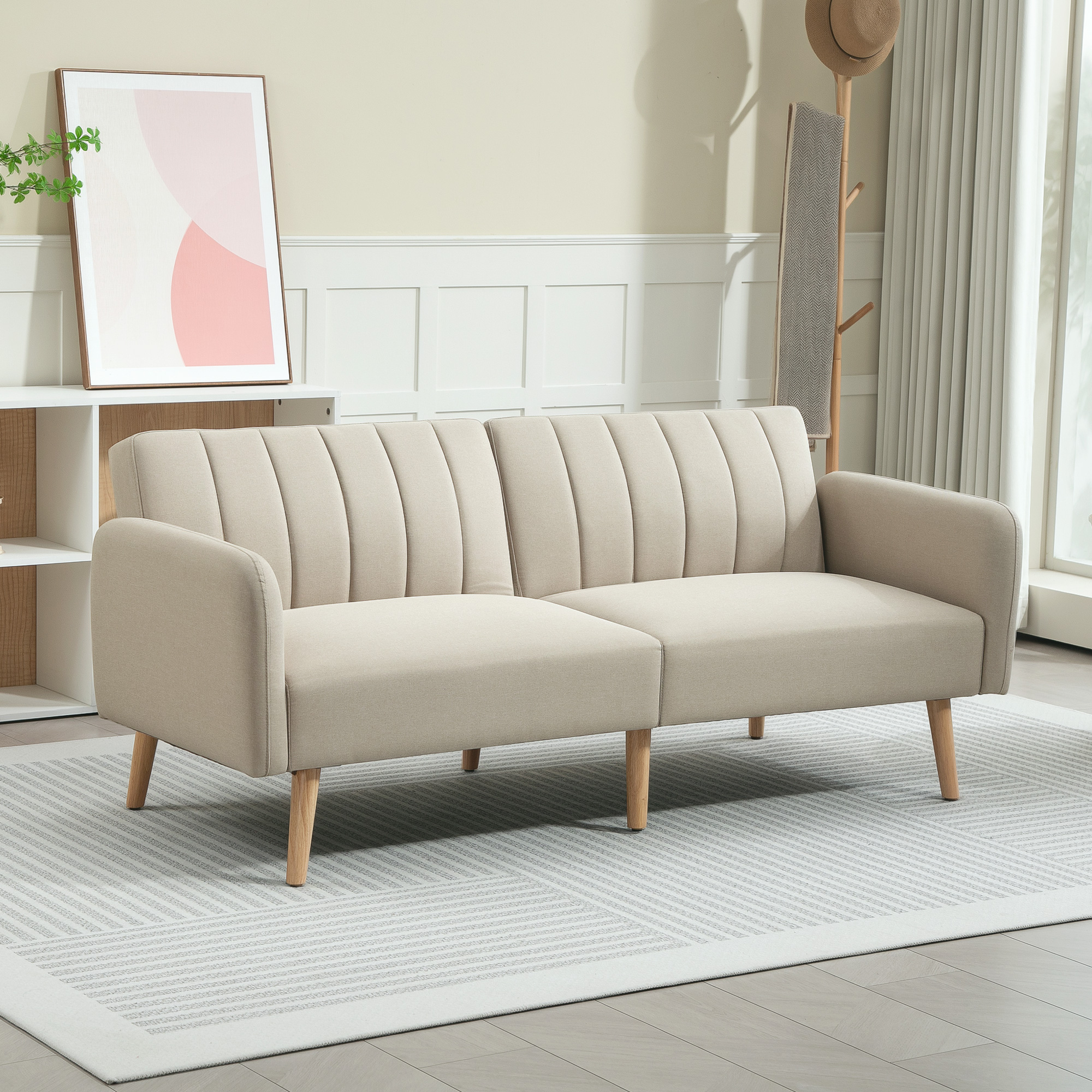Canapé convertible Beige