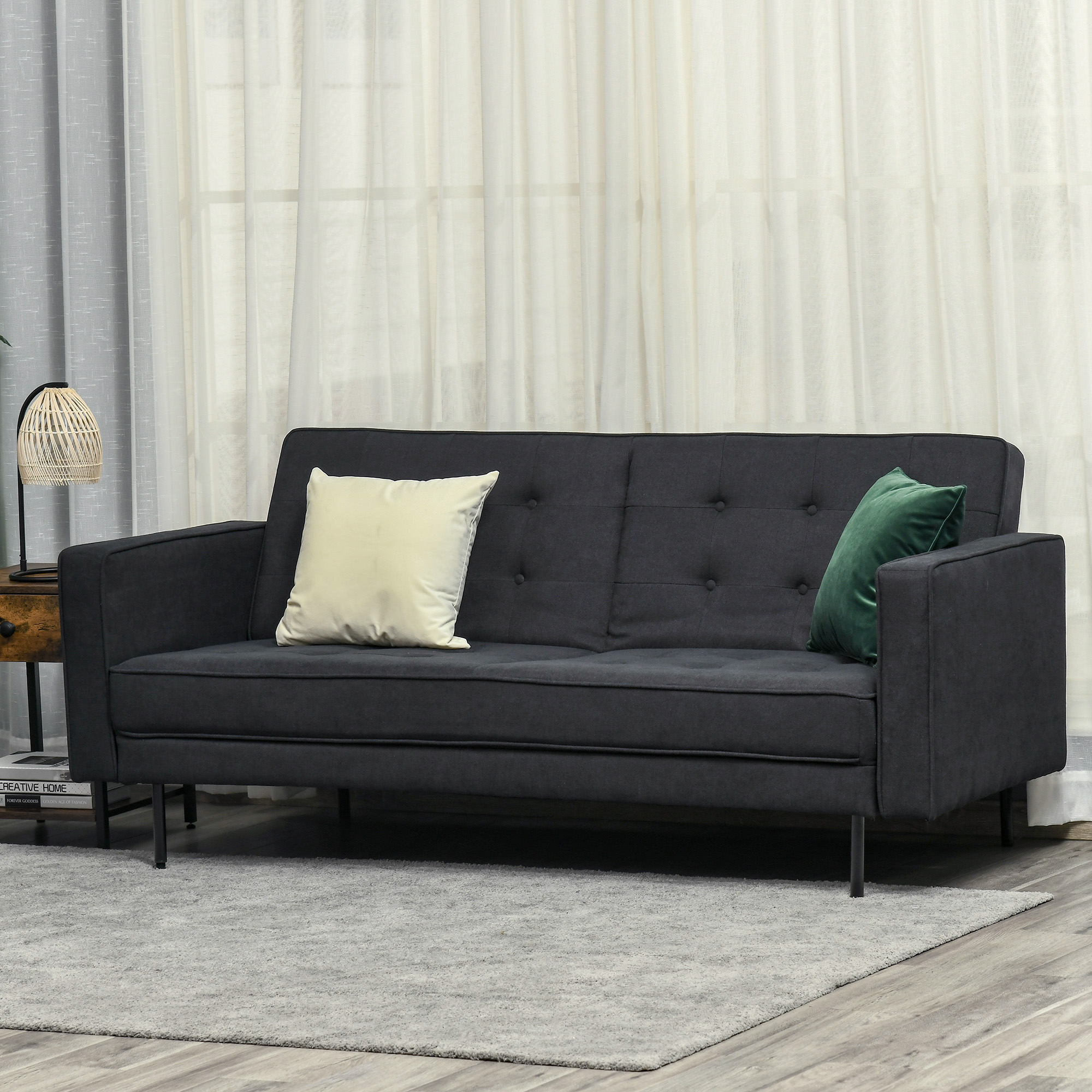 Canapé convertible Gris