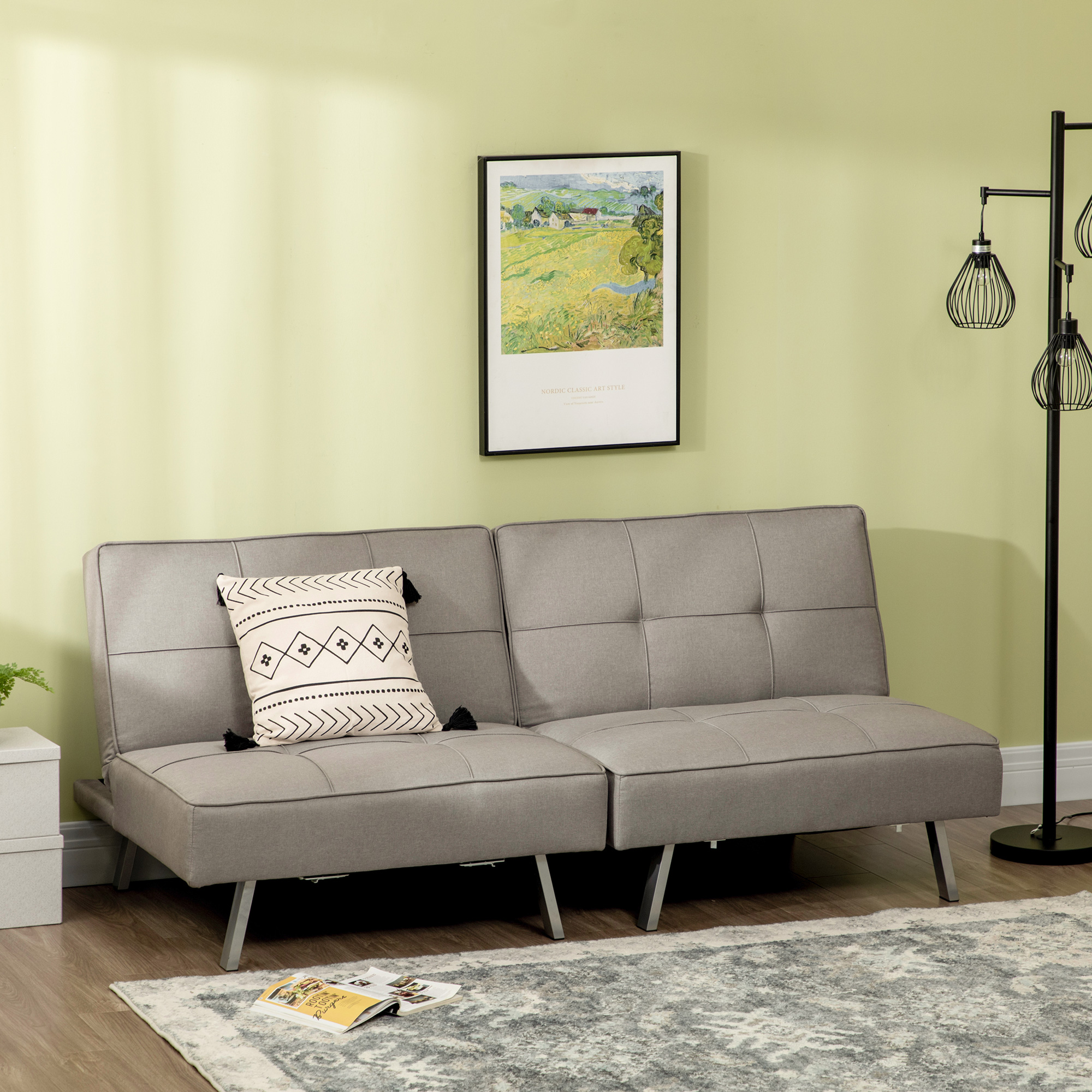 Canapé convertible Gris