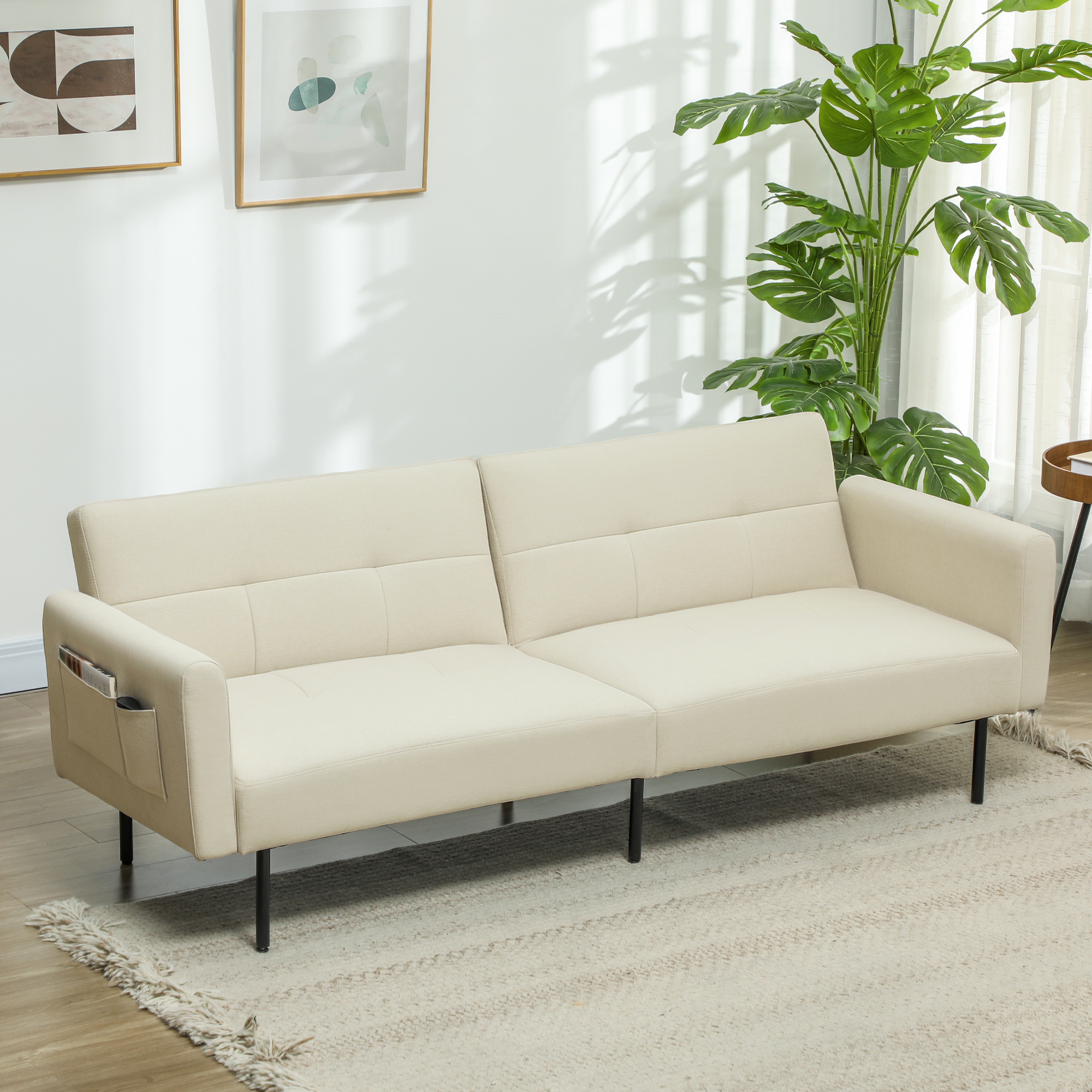 Canapé convertible Beige