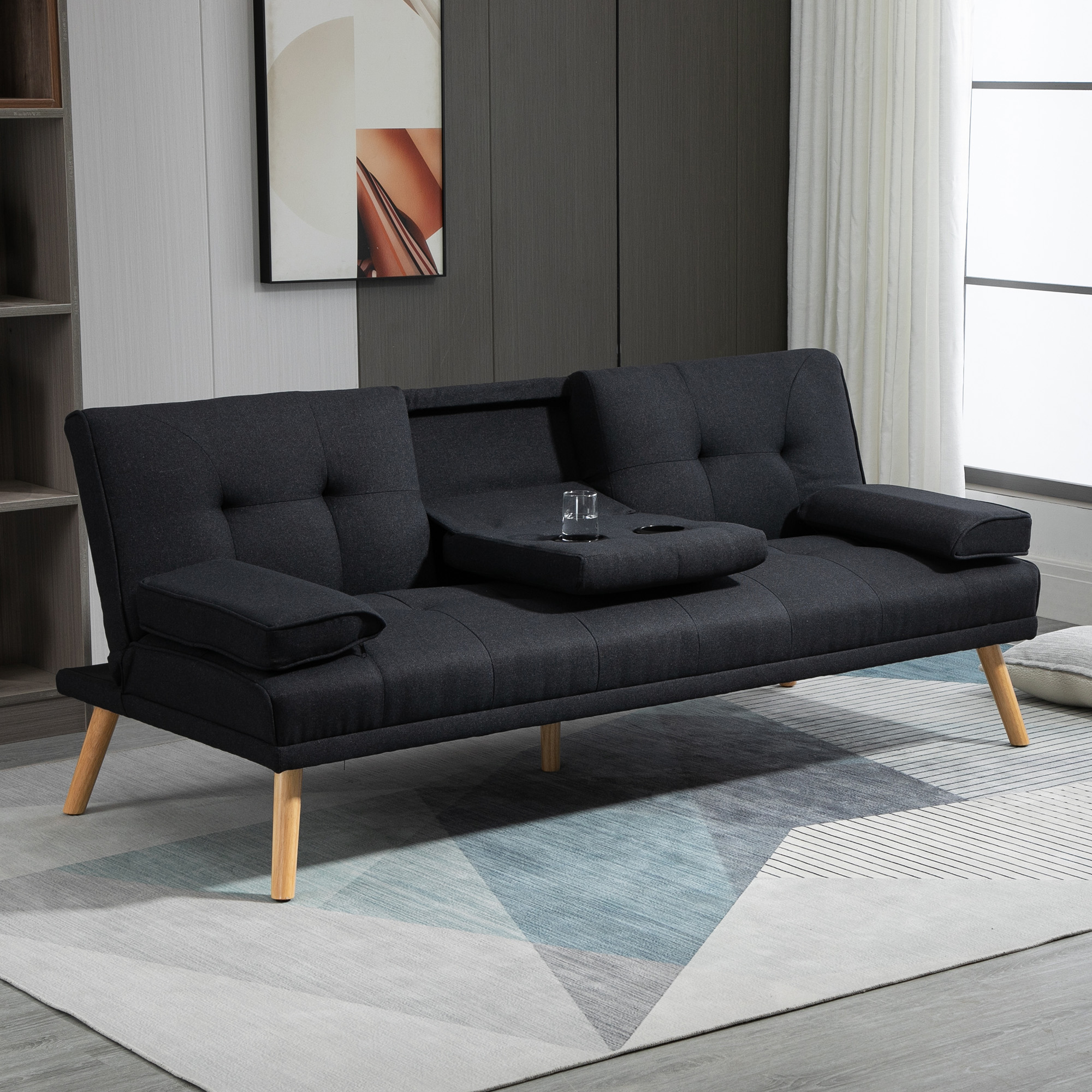 Canapé convertible Gris