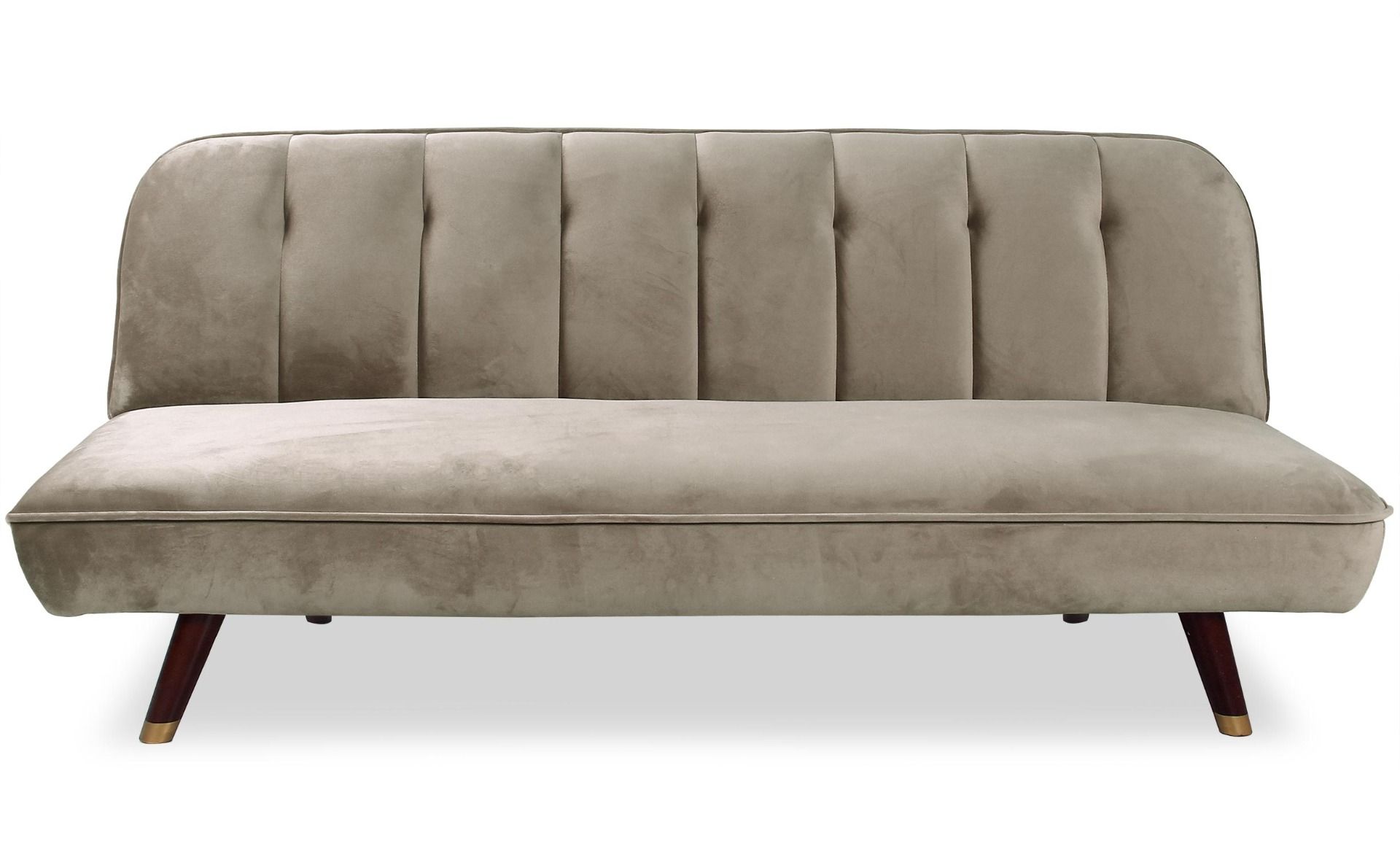 olympia - Canapé convertible velours beige