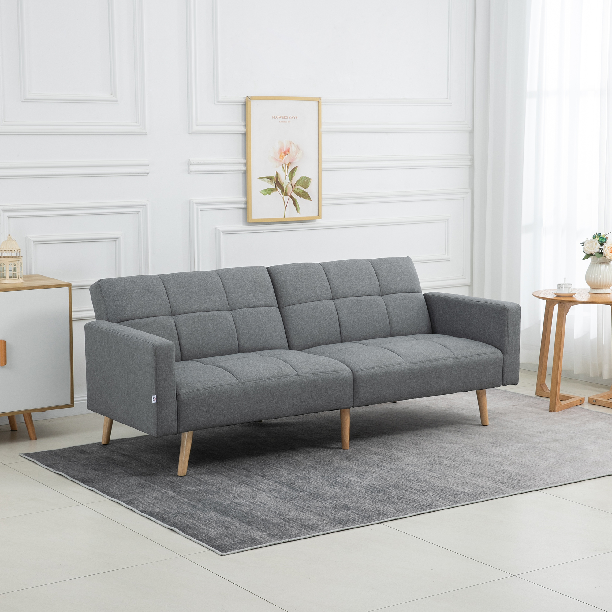 Canapé convertible Gris
