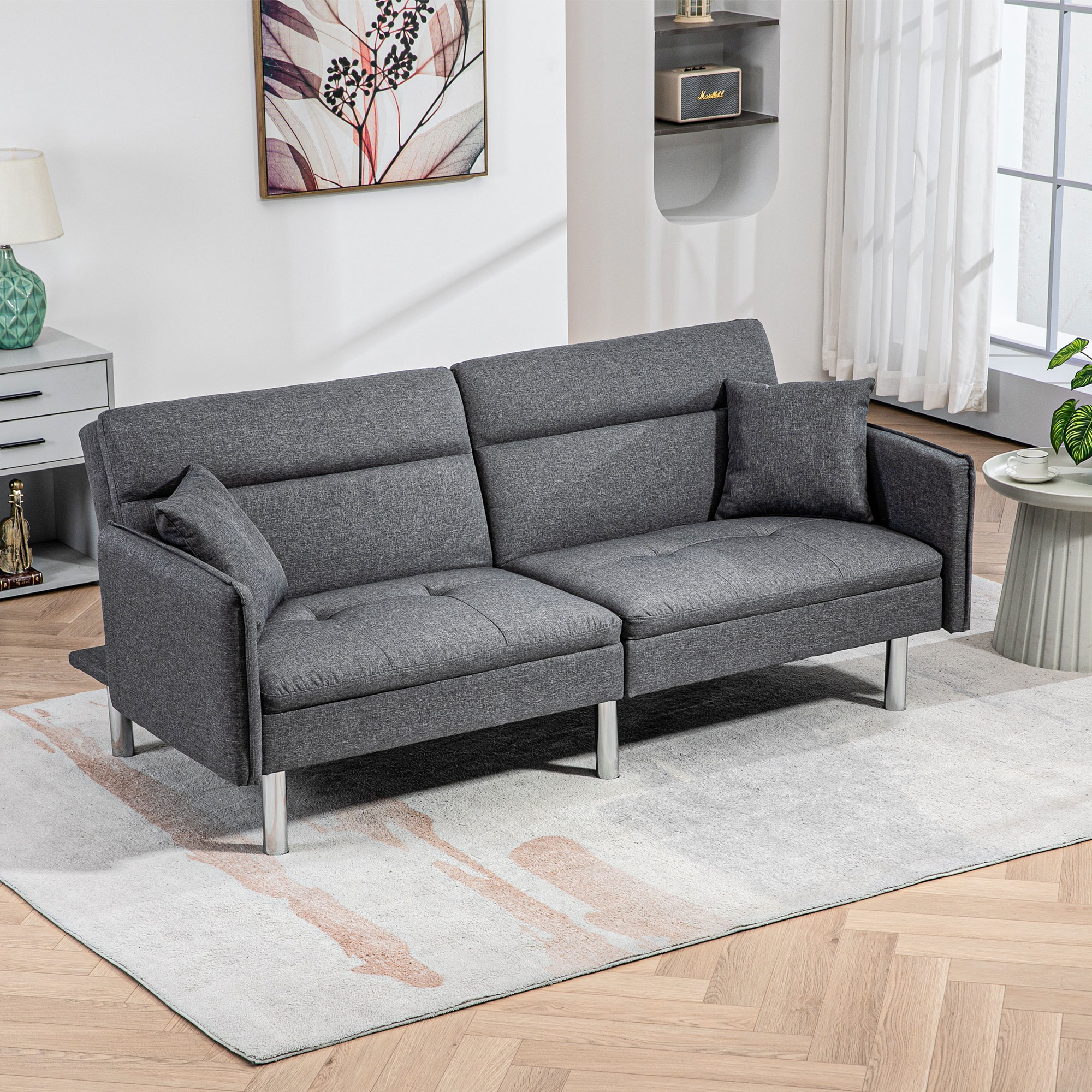 Canapé convertible Gris