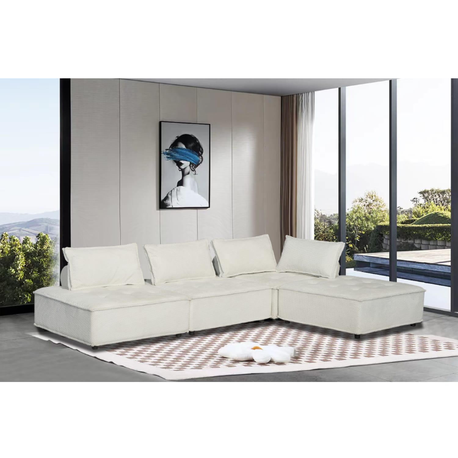 stava - Canapé convertible Blanc