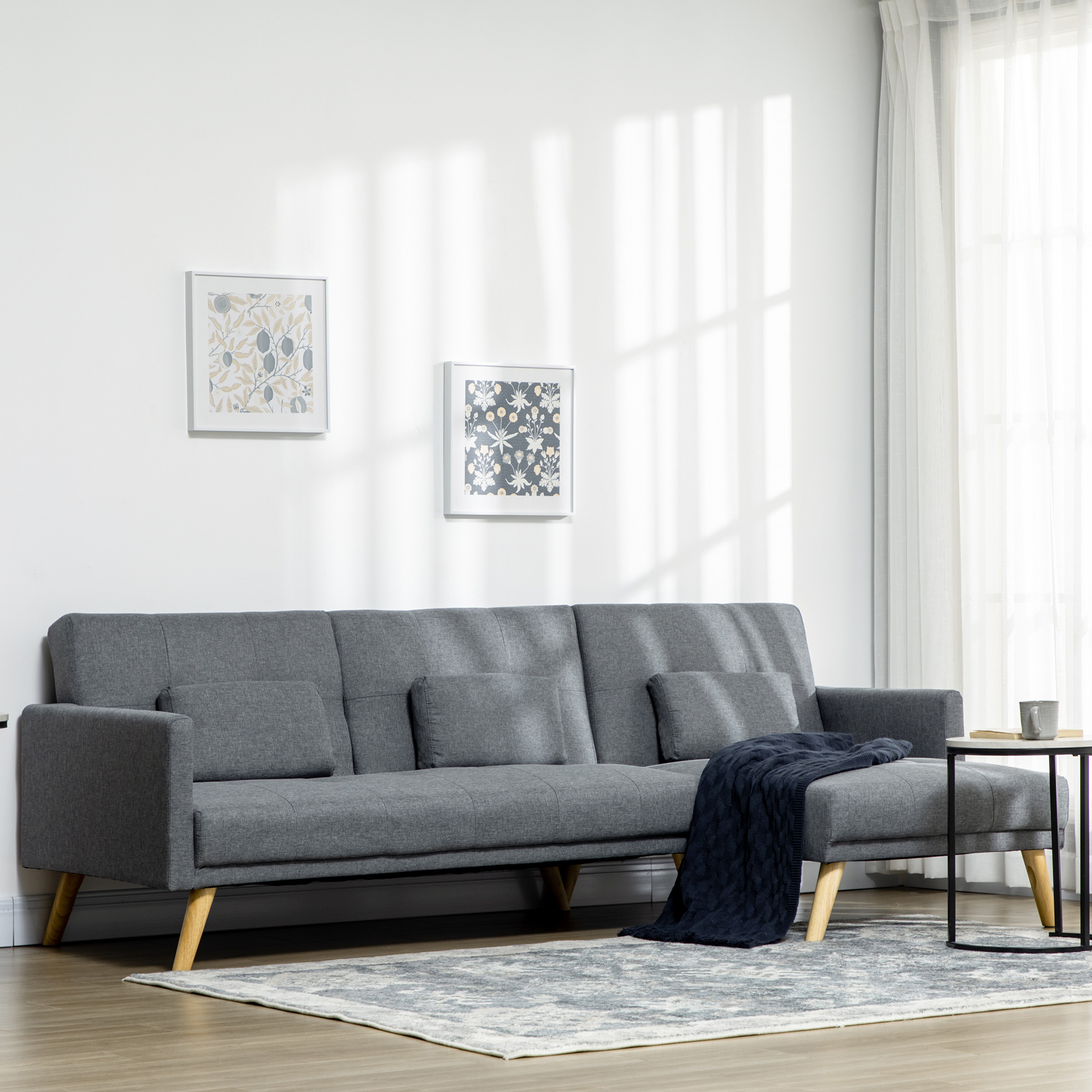 Canapé convertible Gris