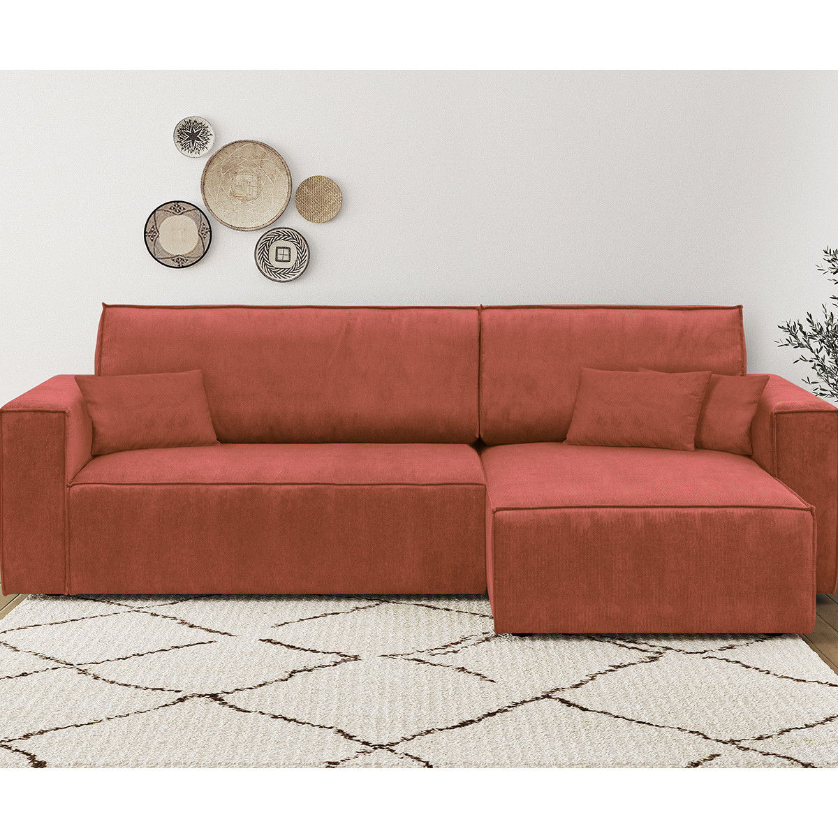 livia-new - Canapé convertible Rose