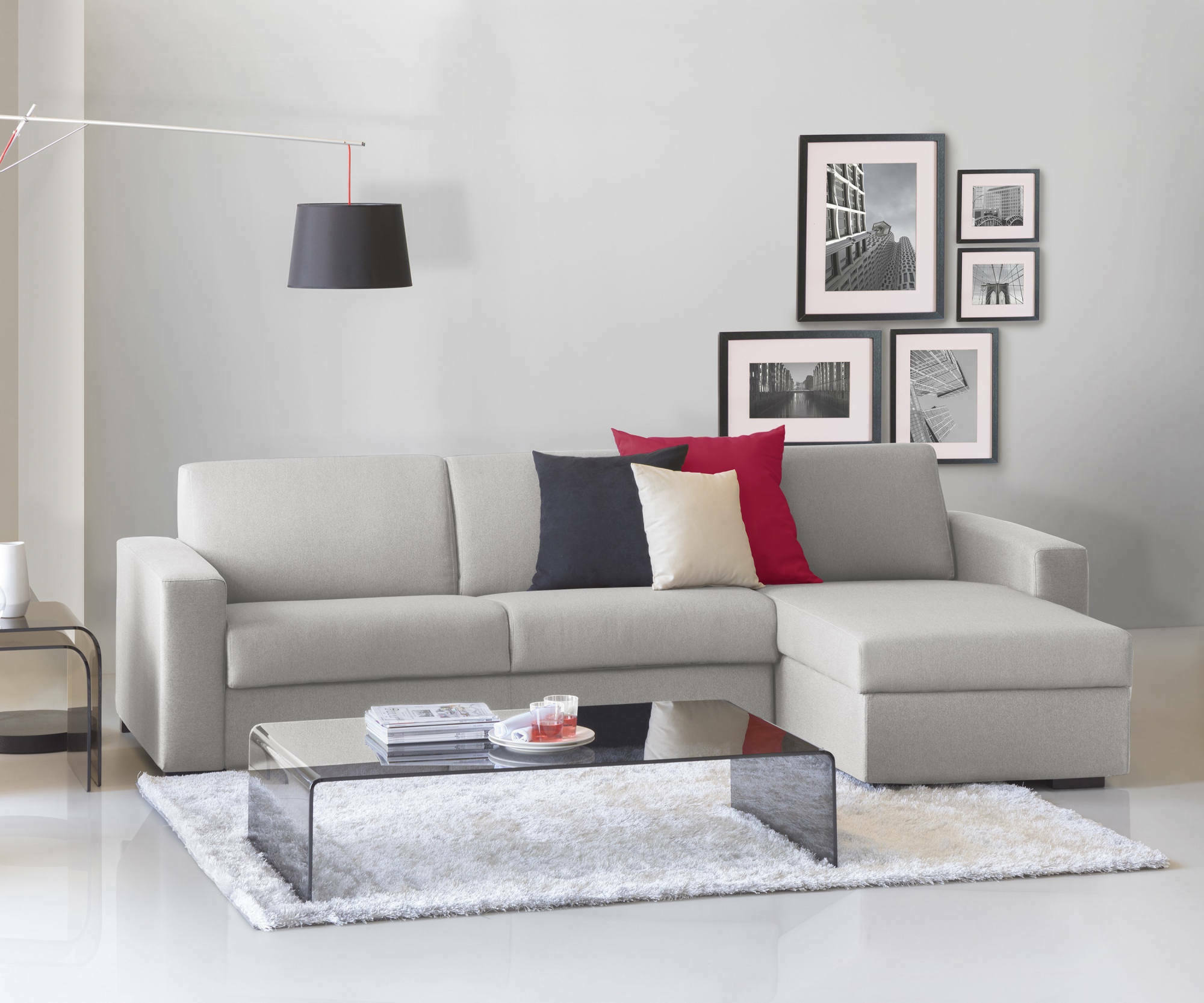 aika - Canapé convertible Gris