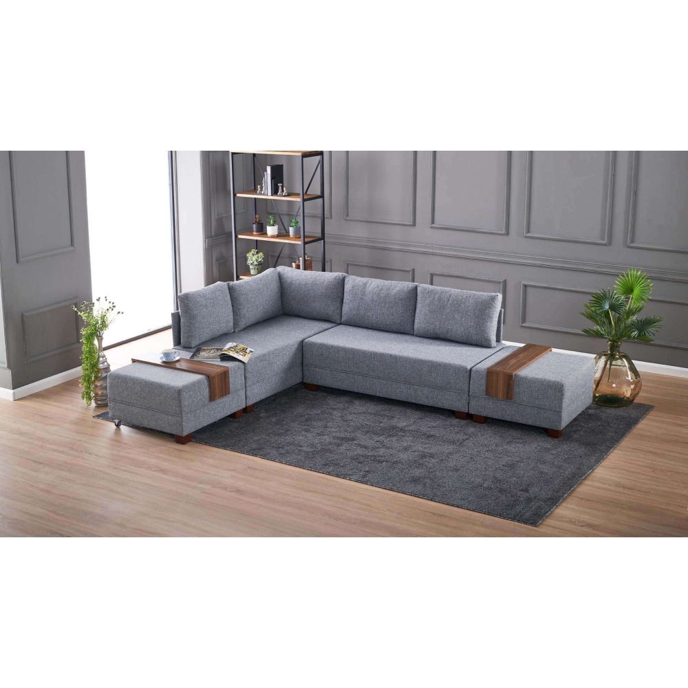 gialos - Canapé convertible Gris