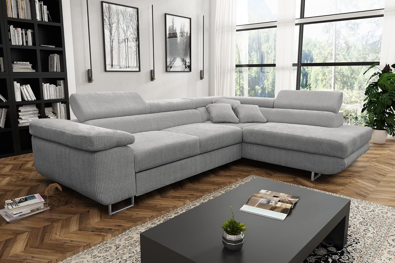 antoni - Canapé relax convertible Gris