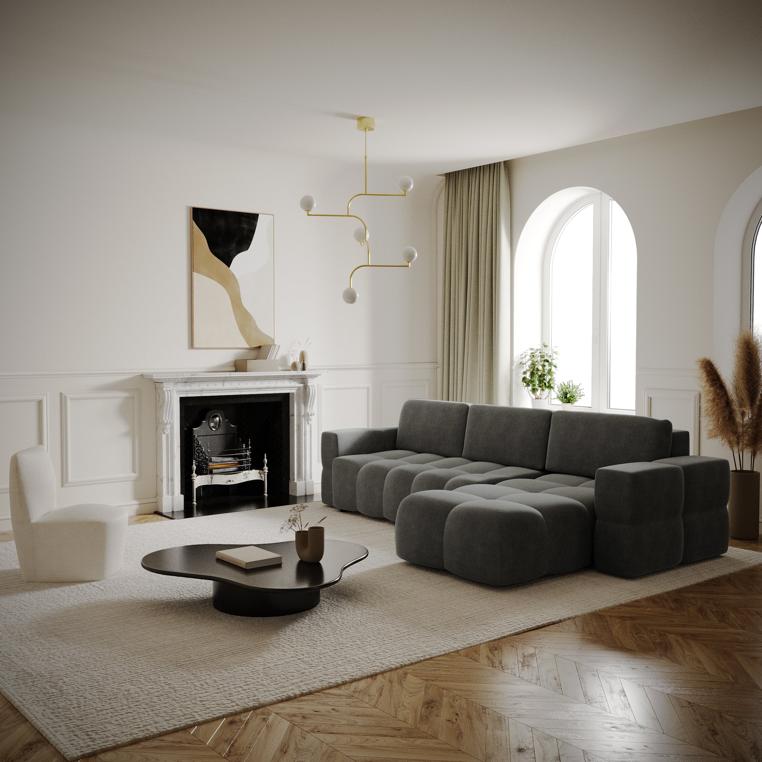 gabriel - Canapé convertible Gris