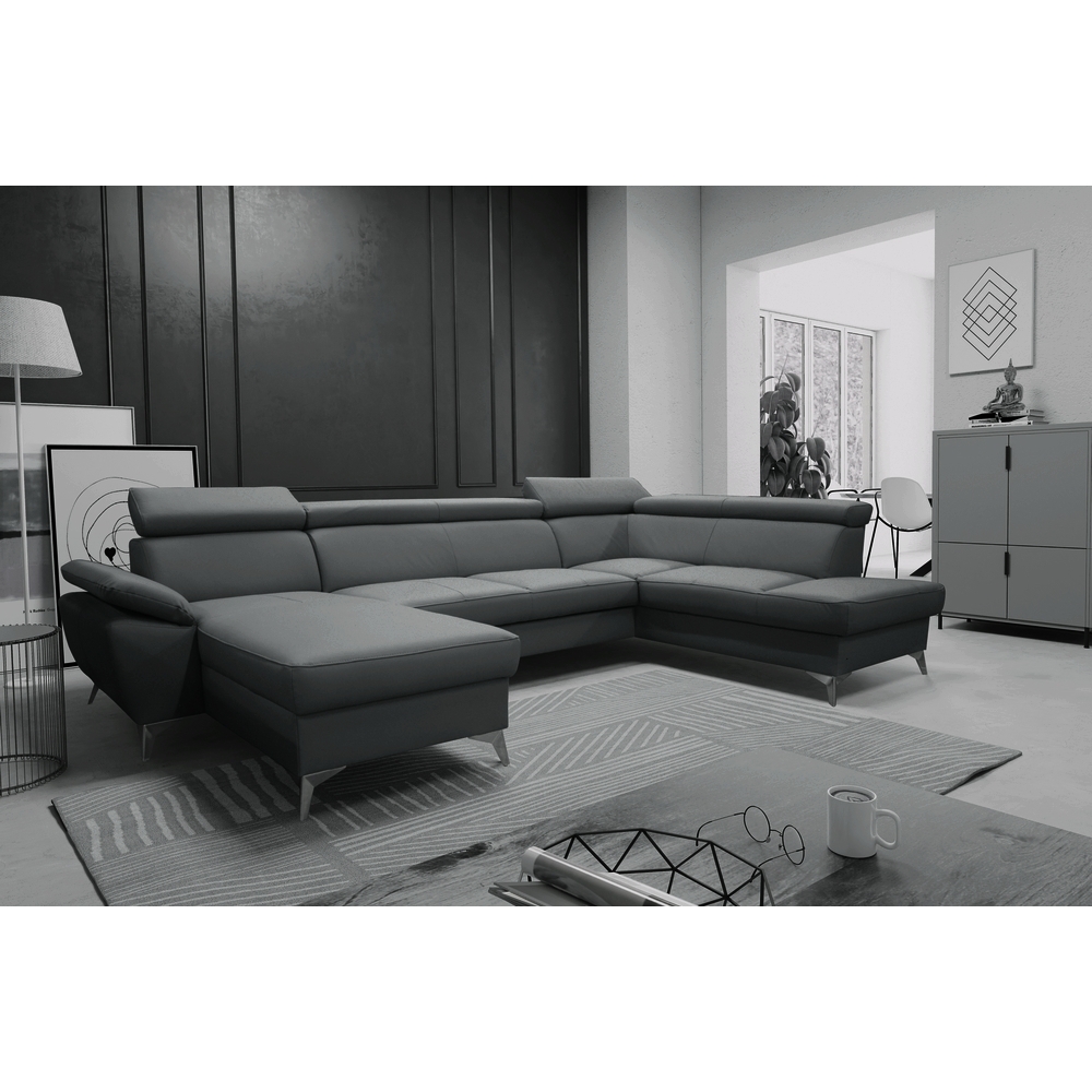 warini - Canapé relax Gris