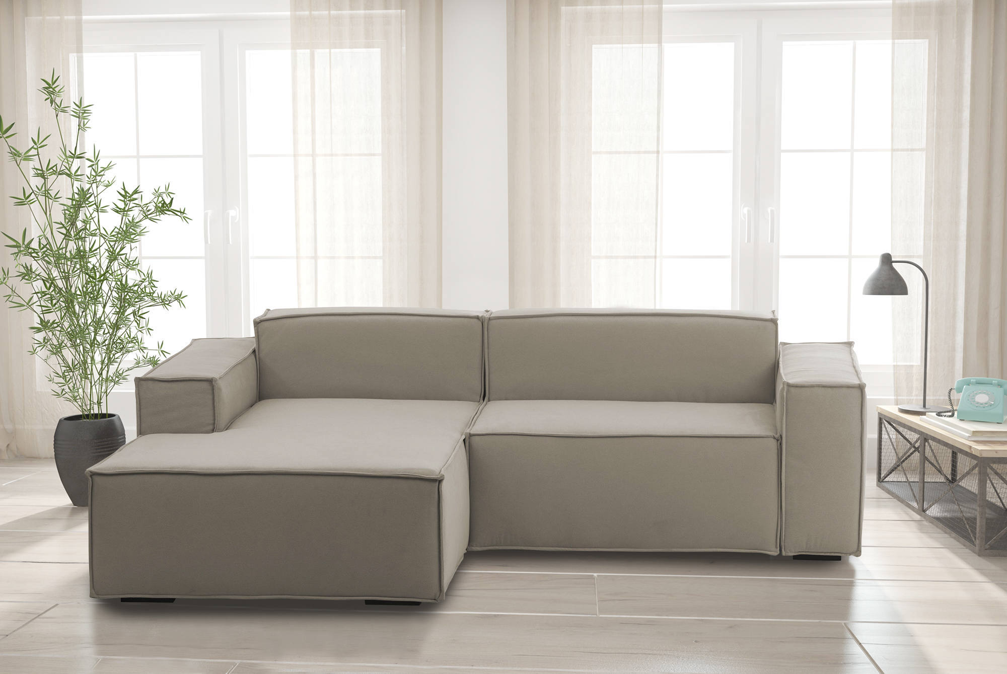 Canapé convertible Beige