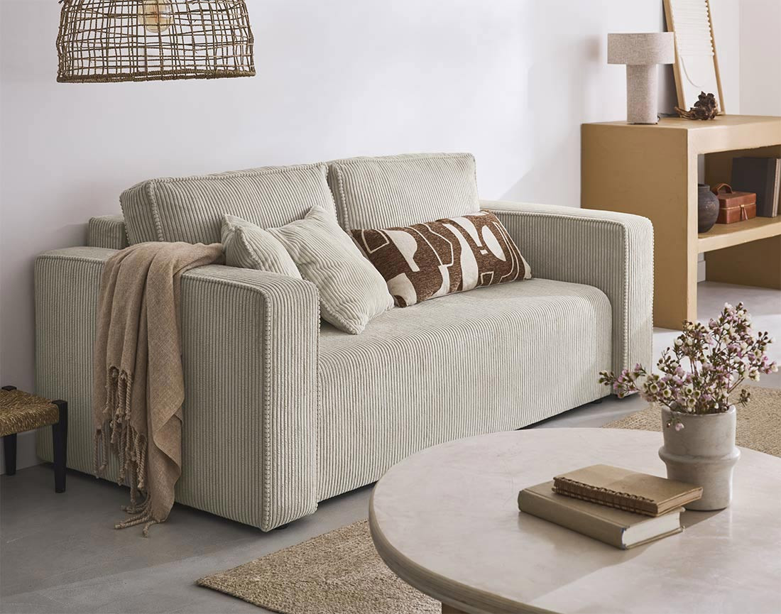 Canapé convertible Beige