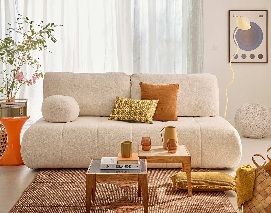 bowie - Canapé convertible Beige