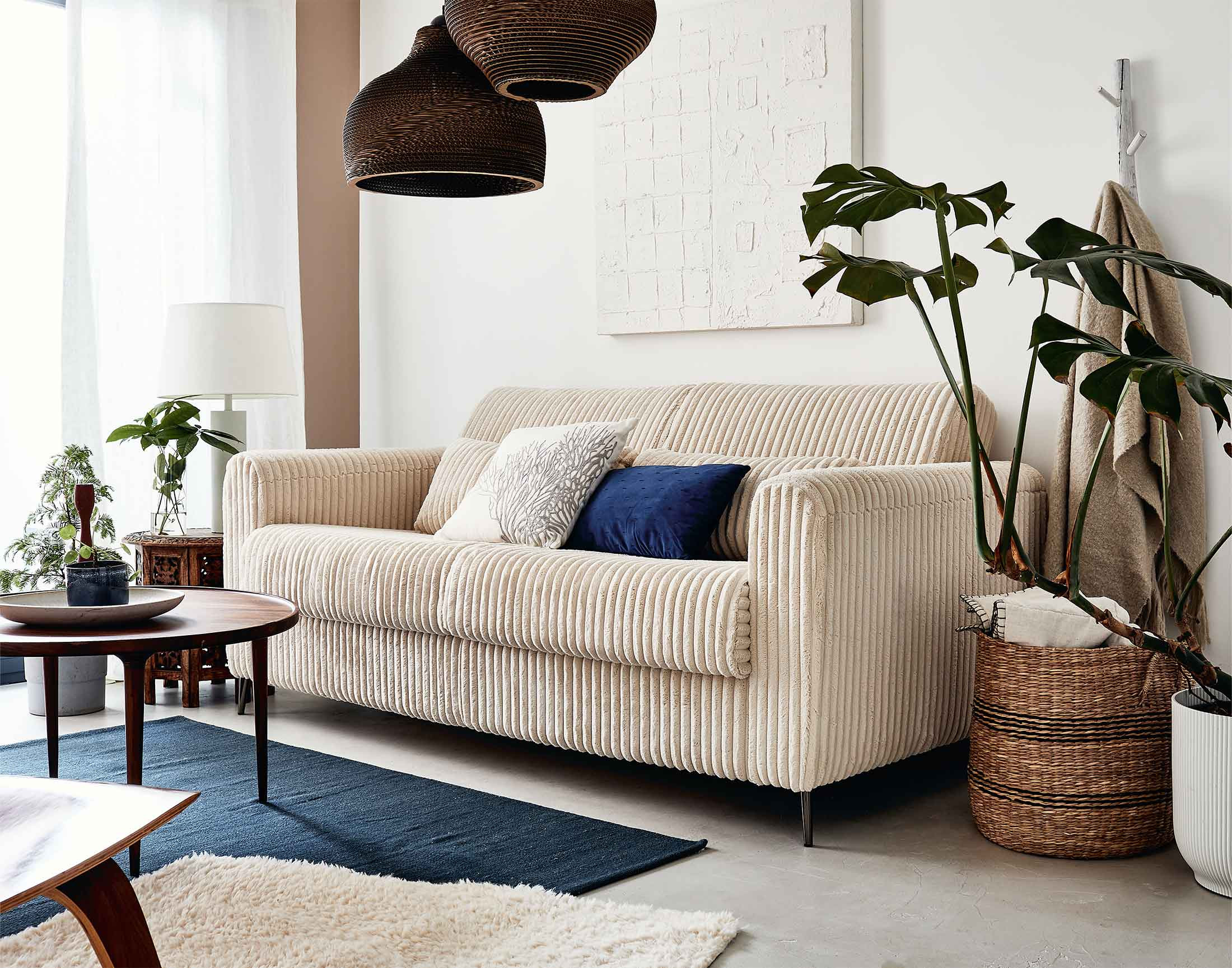 owen - Canapé velours Beige