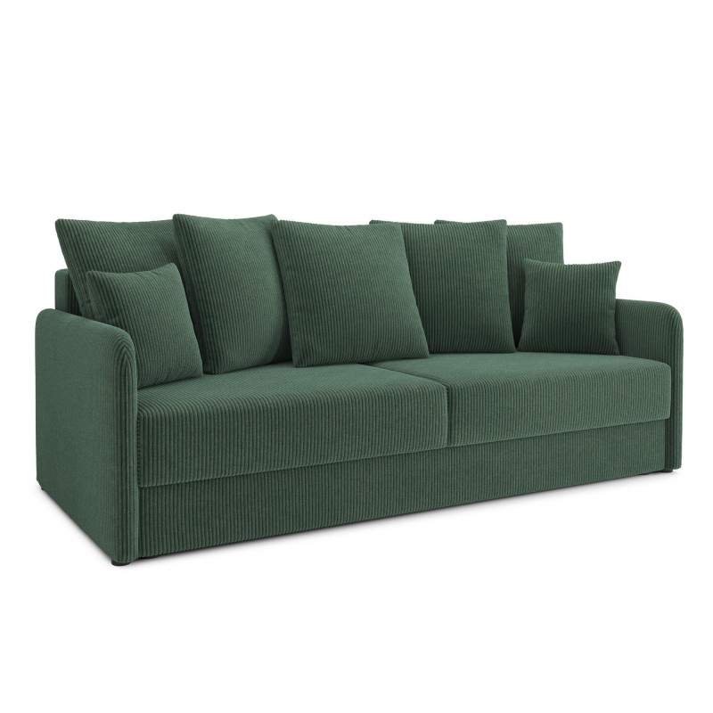 jaspe - Canapé convertible velours côtelé Vert