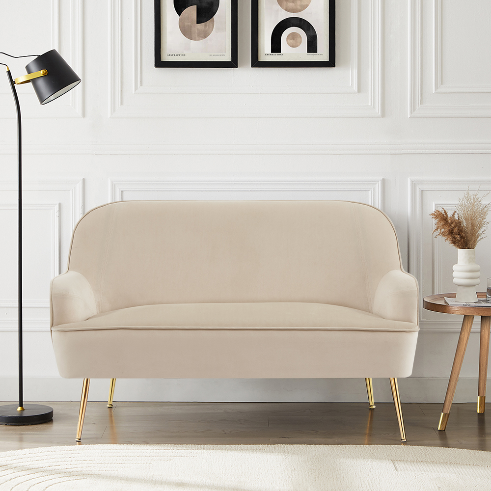 marcelino - Canapé velours Beige
