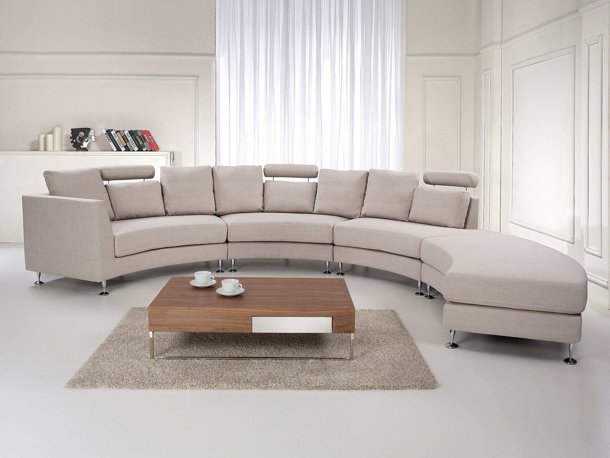 rotunde - Canapé cuir Beige
