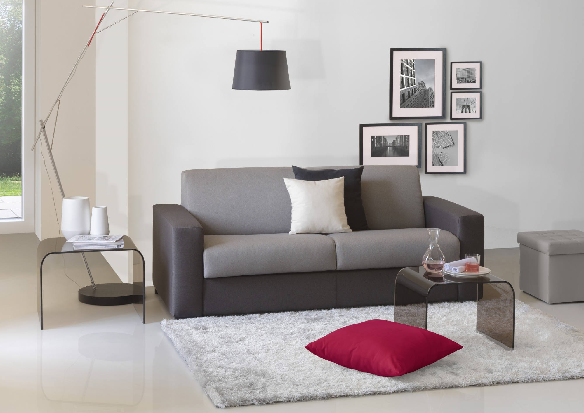 alexis - Canapé convertible Gris