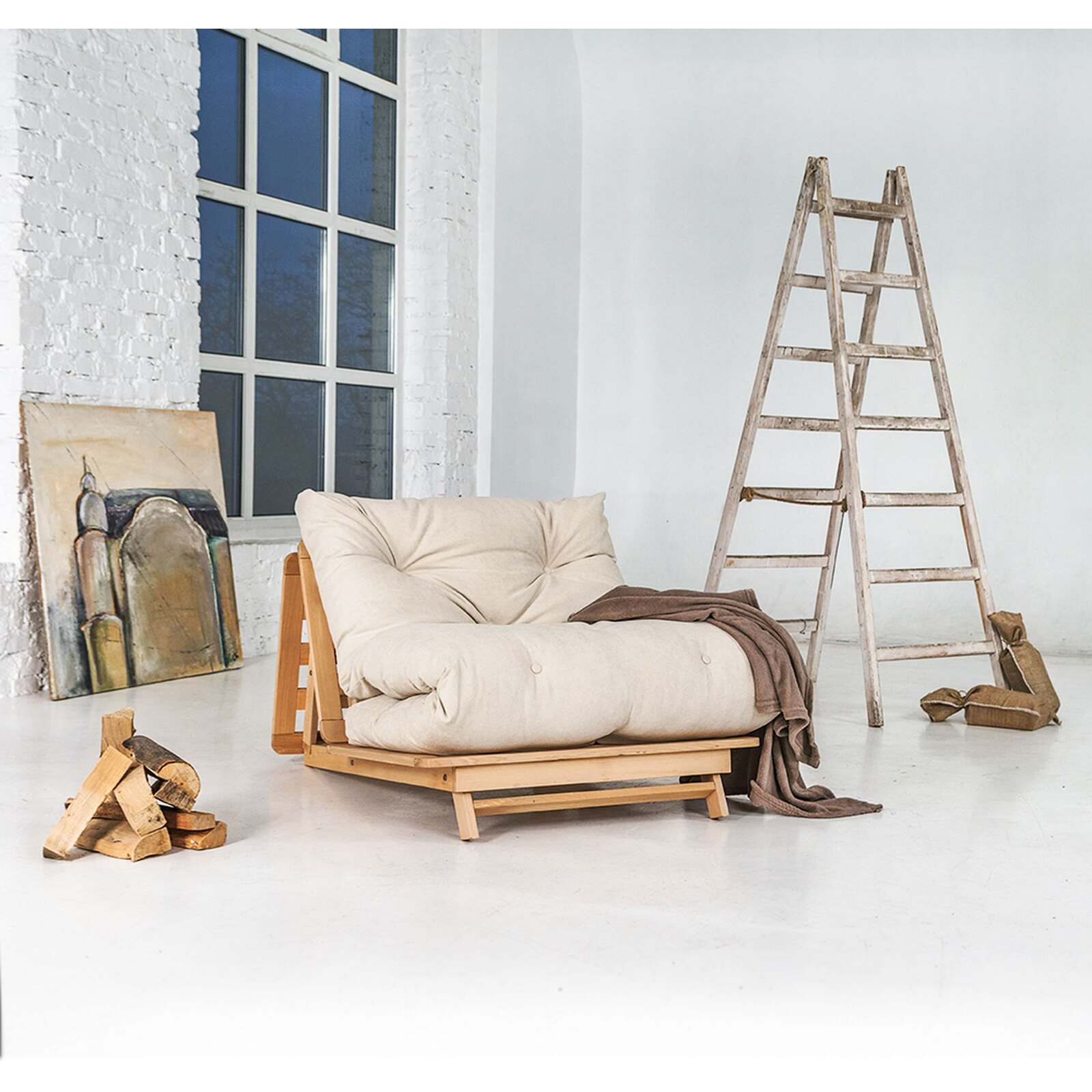 layti - Canapé convertible Beige