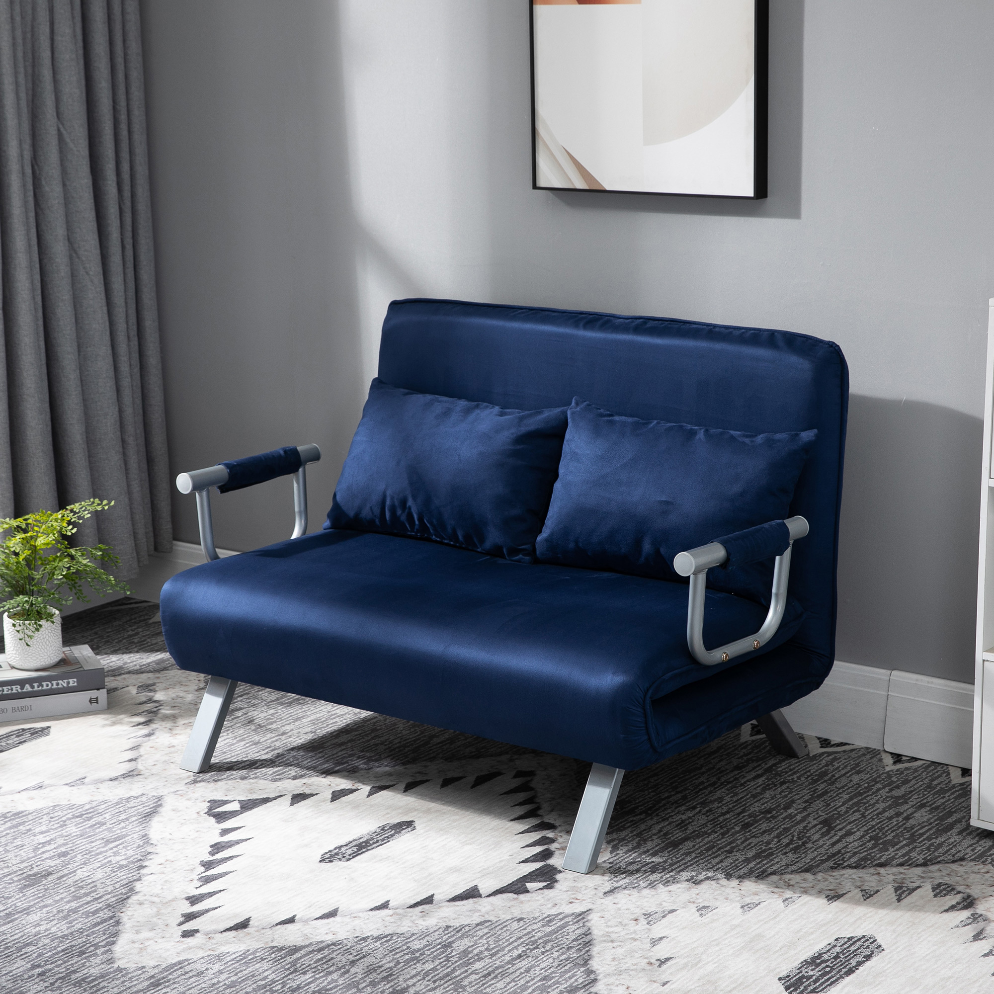 Canapé convertible Bleu