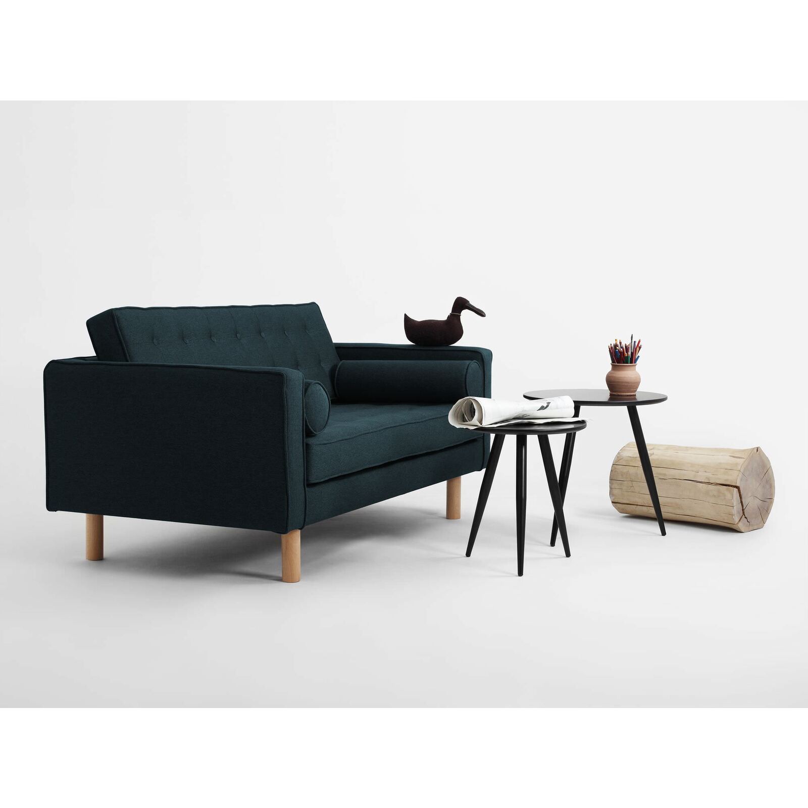 topic-wood - Canapé convertible Bleu