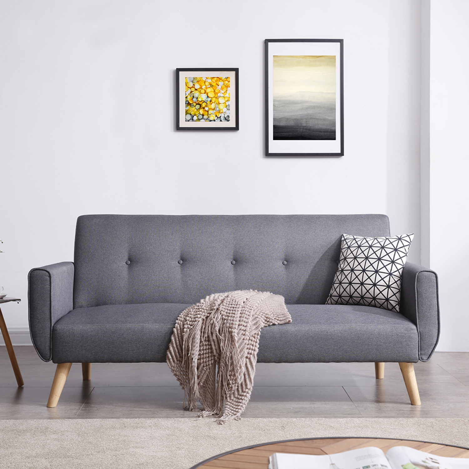 malmo - Canapé convertible Gris
