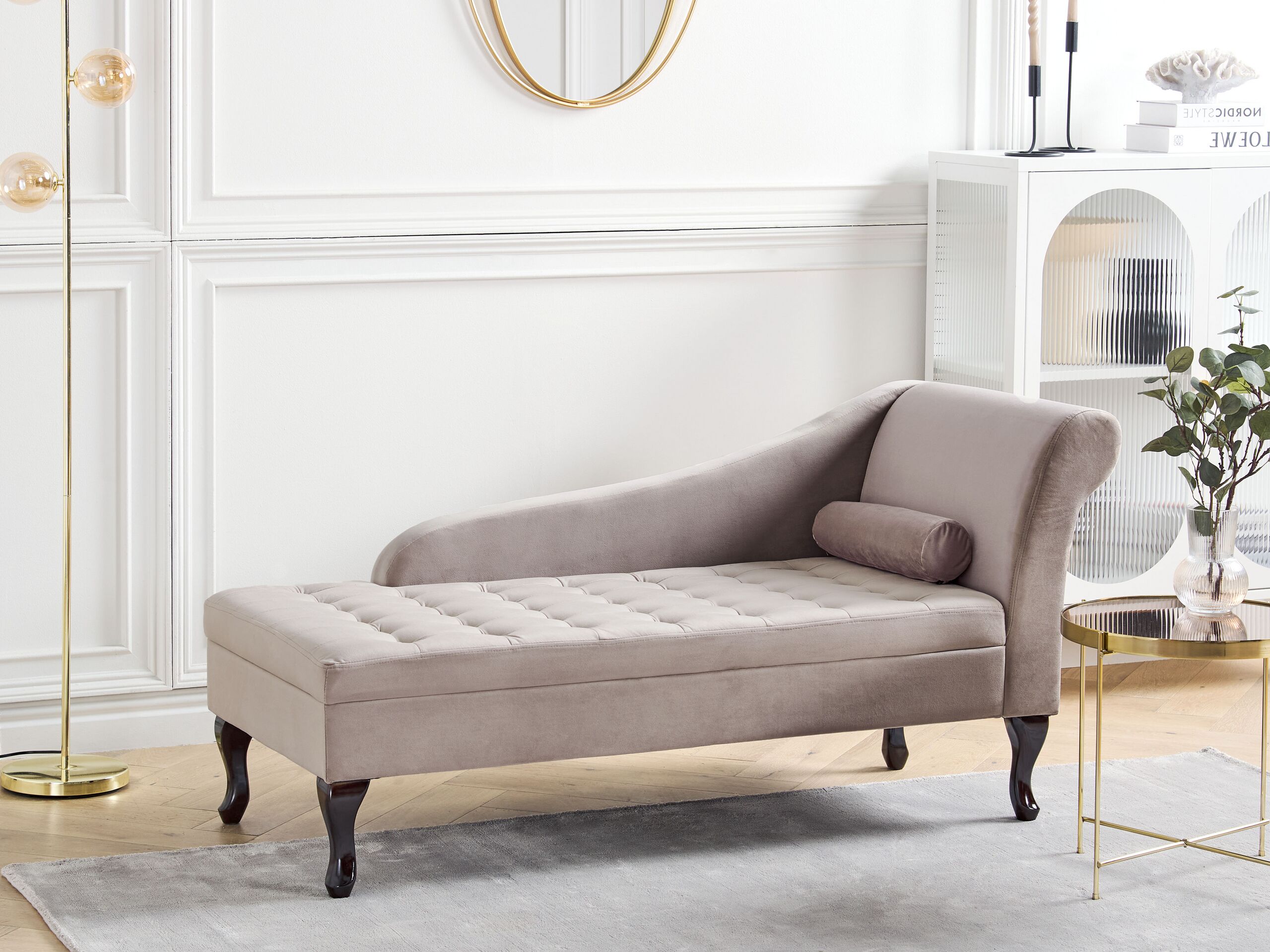pessac - Canapé velours Beige