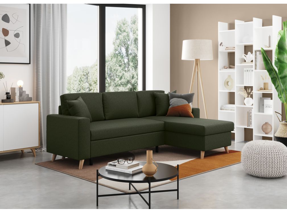 Canapé d'Angle MARIA SCANDINAVE Réversible et Convertible