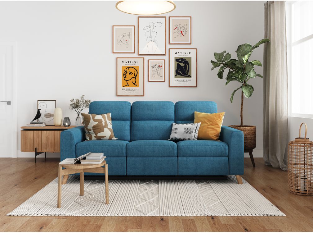 RELAXXO - Canapé de Relaxation 3 places BERTIE style Scandinave
