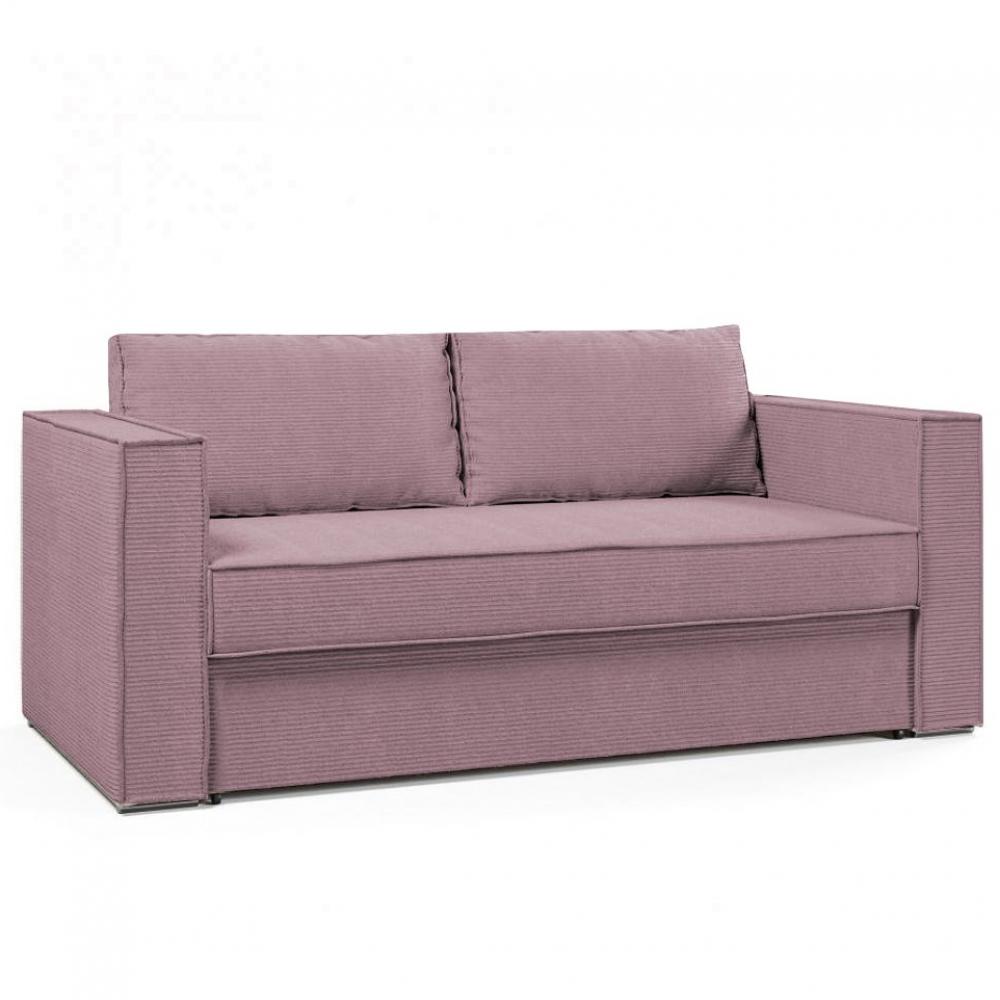 Canapé lit 4 places DREAMER convertible EXPRESS 160*192*16cm  bouclette rouge