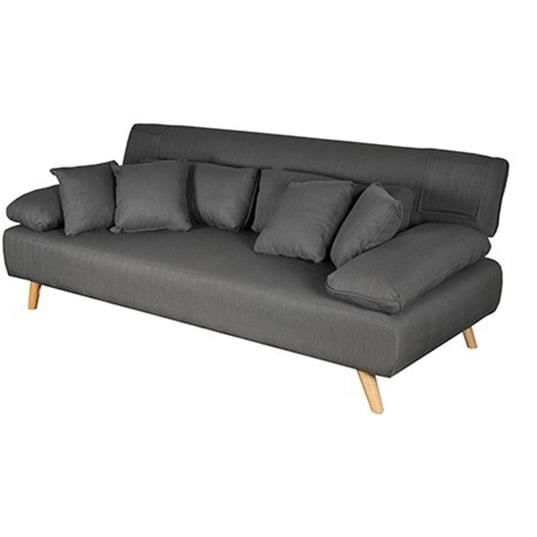 WEBER INDUSTRIES Canapé lit Tromso coloris gris chiné