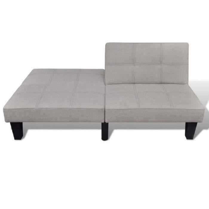 Canapé-lit réglable Beige