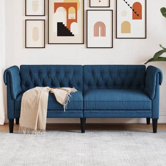Canapé Chesterfield 2 Places, Siège avec Accoudoirs et Dossier, Meuble de Salon Salle de Séjour Intérieur, Moderne, 372553