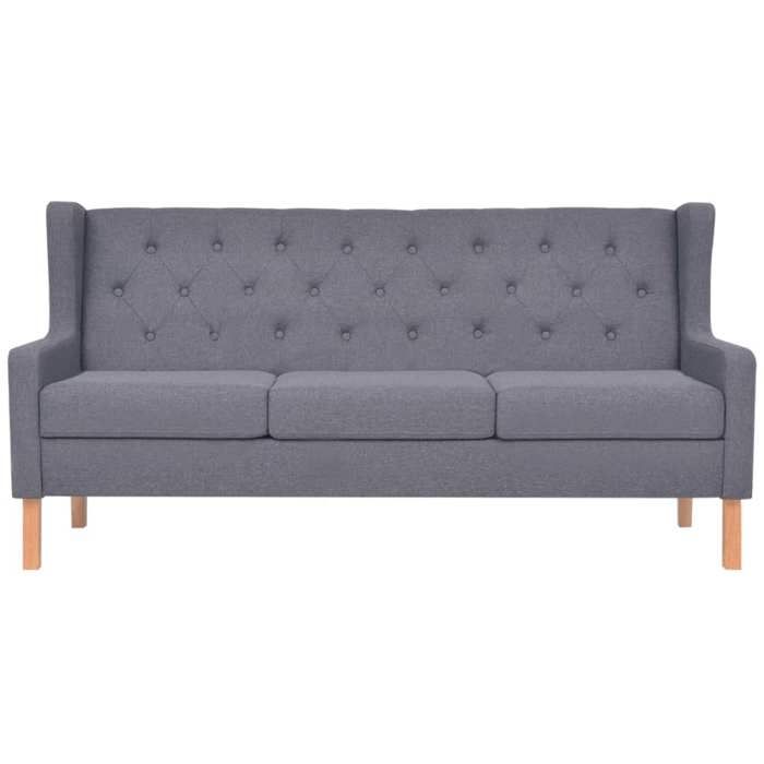 Sofa droit fixe - Clic Clac Canapé à 3 places - NEUF - tissu gris CA1844298