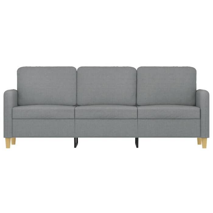 Sofa droit fixe - Clic Clac Canapé à 3 places - NEUF - Gris clair 180 cm Tissu CA4281574