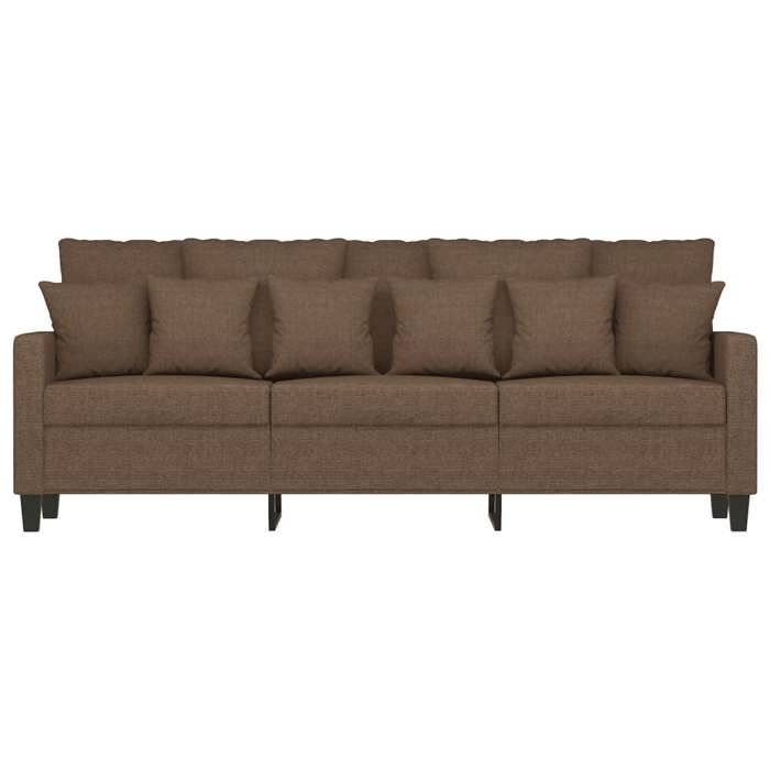 Sofa droit fixe - Clic Clac Canapé à 3 places - NEUF - Marron 180 cm Tissu CA9352100