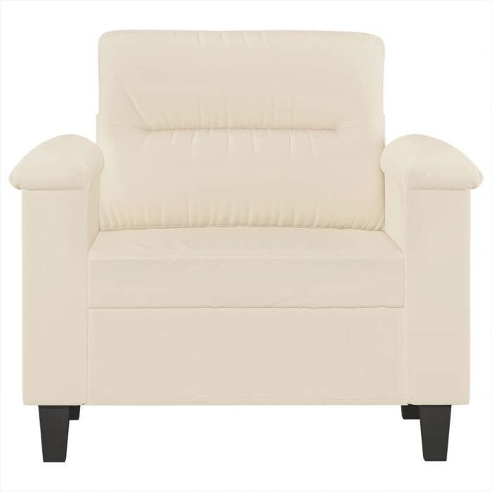 Sofa droit fixe - Clic Clac Chaise de canapé beige 60 cm tissu microfibre CA6064497