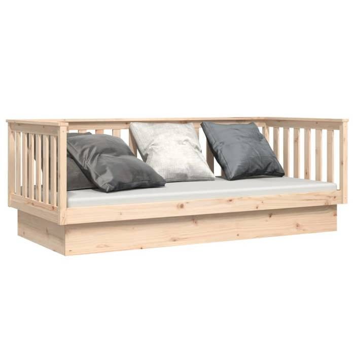 Lit banquette 2 places - Canapé/Lit de jour - multifonctionnel - 100x200 cm bois de pin massif CAL6258755